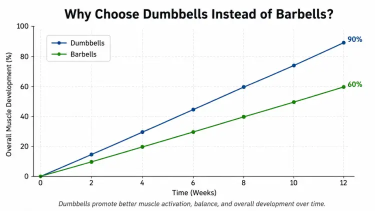Why Choose Dumbbells Instead of Barbells?