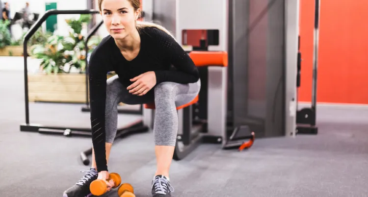 What is the right weight for dumbbell hip thrusts?