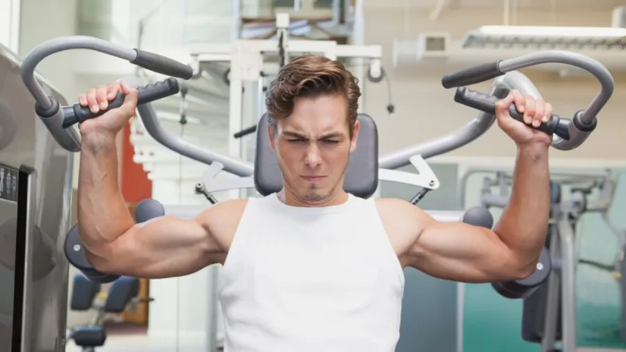 Chest Fly, when done properly, can be of benefit to the position of one's back.