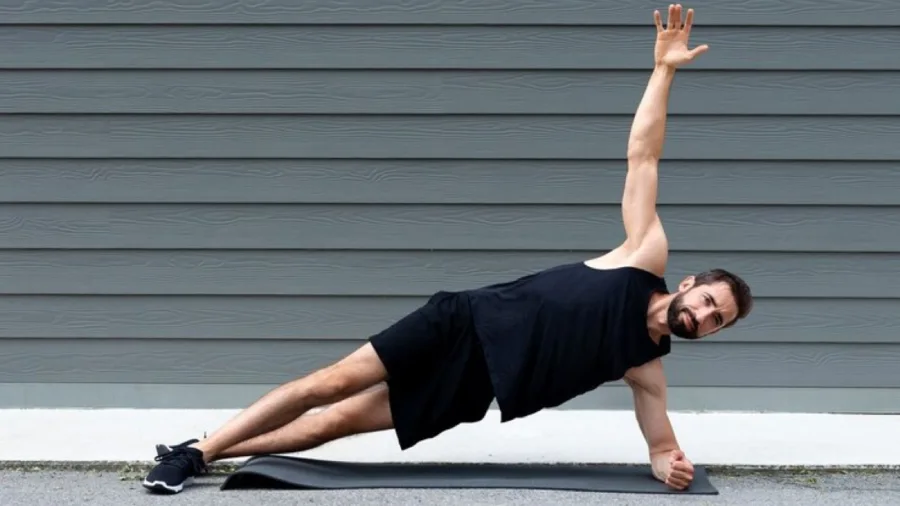 Oblique muscle stretch