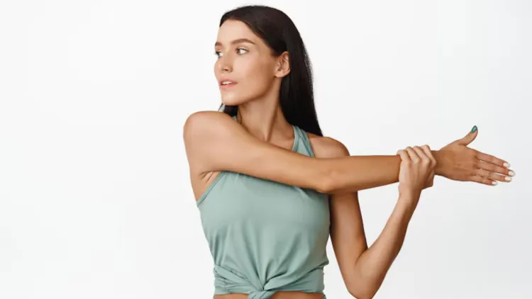 How should you warm up for shoulder exercises?