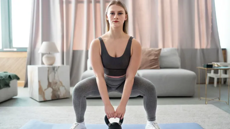 Working muscles in a Goblet Squat