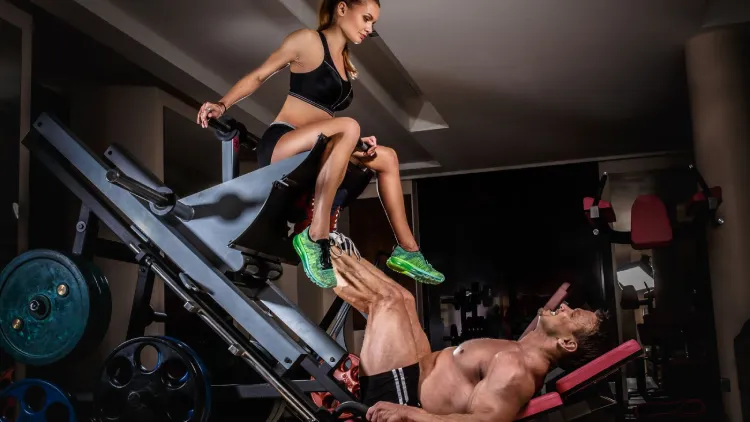 How heavy are you supposed to leg press?