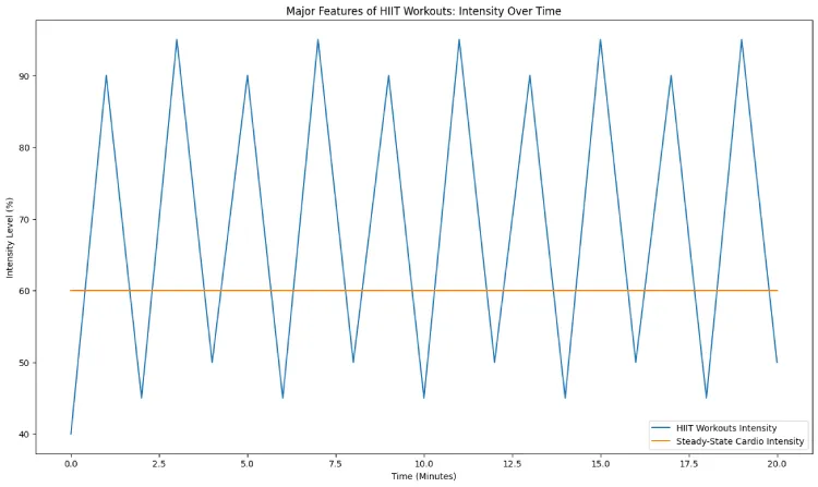 Major features of HIIT workouts