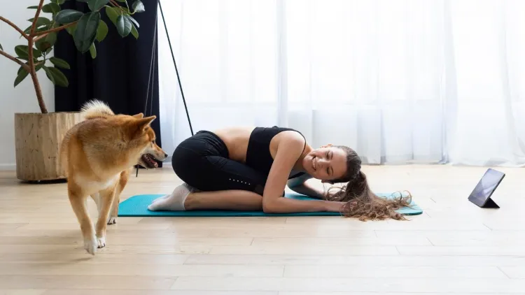 Standing Puppy Yoga Postures