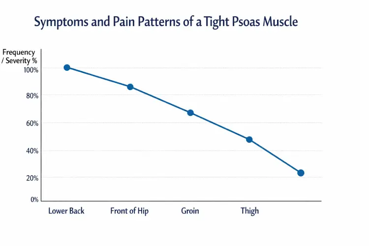 Symptoms and Pain Patterns of a Tight Psoas Muscle