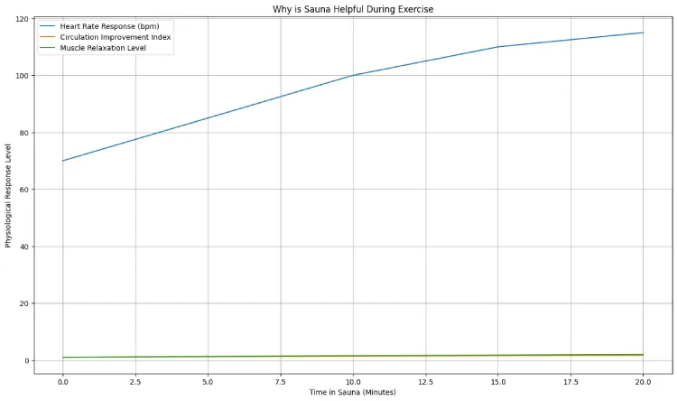 Why is sauna helpful during exercise