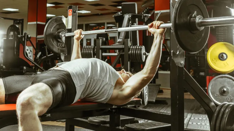 The working muscles are close grip bench press