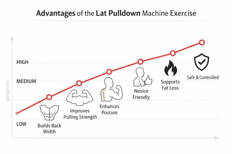 Advantages of the Lat Pulldown Machine Exercise
