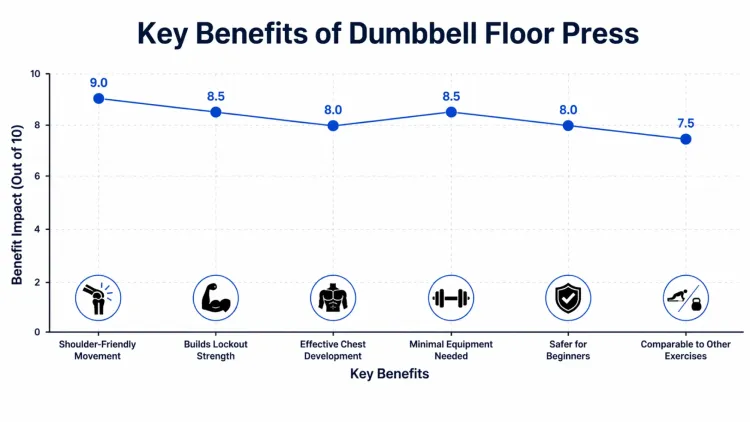 Key Benefits of Dumbbell Floor Press