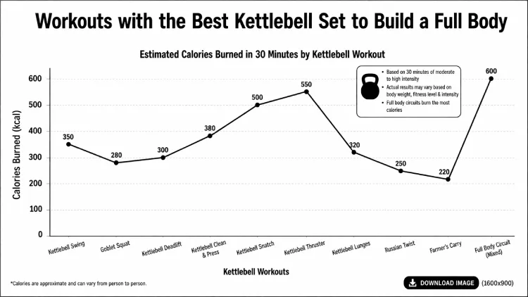 Workouts with the Best Kettlebell Set to Build a Full Body