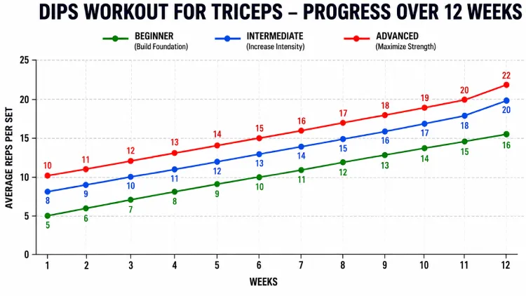 Intermediate Tricep Dips Workout